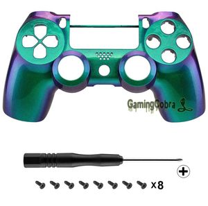 Fonction de coquille de logement de caméléon vert violet vert pour playstation 4 PS4 Slim PS4 Pro contrôleur JDM040050055 SP4FP126592455