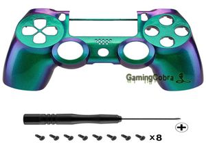 Fonction de coquille de logement de caméléon vert violet vert pour playstation 4 PS4 Slim PS4 Pro contrôleur JDM040050055 SP4FP125665623