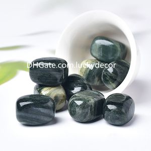 Pierres polies en cristal rutilé pour cheveux de quartz vert, belles pierres précieuses semi-précieuses naturelles irrégulières de 20 à 30 mm, énergie de guérison, chakras, roches polies
