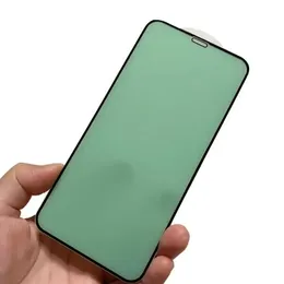 Groene straal licht gehard glazen schermbeschermer voor iPhone 14 13 12 11 Pro Max Volledige dekking Beschermingsglas Anti Bule Lichte Oogbescherming Keramisch glas