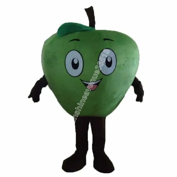 Disfraz de mascota de manzana roja verde Personaje de tema de dibujos animados de alta calidad Carnaval Adultos Tamaño Fiesta de cumpleaños de Navidad Traje elegante