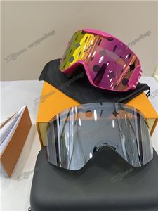 gafas de esquí de rojo verde gafas de esquí gafas de snowboard gafas de nieve hombres y mujeres anti-fog lentes de invierno diseñadores 285