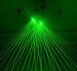 Gant laser rouge vert avec 4pcs 532 nm 80MW LED Lasers Light Dancing Stage Luminal Palm Lights Gants pour DJ Club KTV Show Gloves6580380