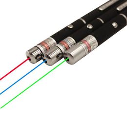 Stylo pointeur Laser à faisceau lumineux vert et rouge, pour montage SOS, chasse nocturne, enseignement, cadeau de noël Opp