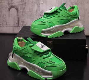 Green Running Men Designer Mecha Punk Style Platform Air Cushion Fashion Mesh Party Travel School Sportschoenen Breathabl 6652