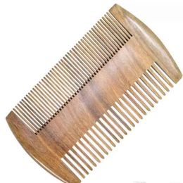 Peignes à cheveux barbe de poche en bois de santal vert 2 tailles peigne en bois naturel fait main