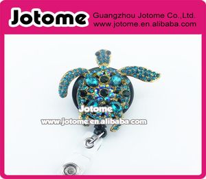 Tortue de mer verte Bling porte-Badge d'identification rétractable reelBadge d'infirmière porte-Badge d'identification rétractable nom Tag8457686