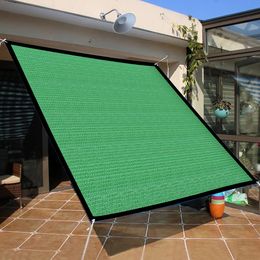 Groene schaduwdoek waterdicht en UV -resistent beschermt tuin UV -stralen met groene zon in de schaduw net net buiten balkon sunshade luifel
