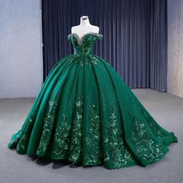 Vert brillant princesse chérie Quinceanera robe robe de bal Graduation robes de bal doux 16 robes pour fête d'anniversaire robes de 15 anos