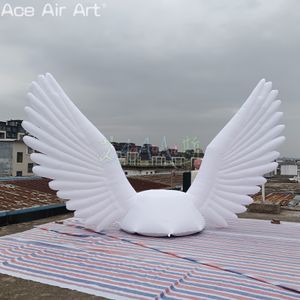 Maquette d'ailes d'éclairage de modèle d'ailes gonflables de décoration d'étape de 3.5m W avec la base pour la partie ou l'événement géant