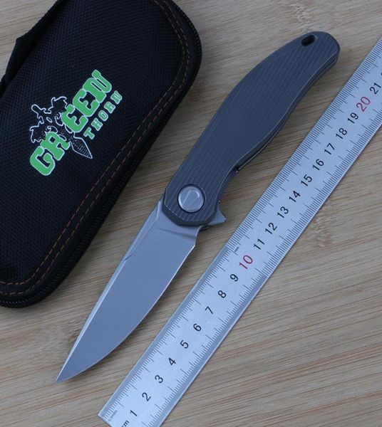 Mango de titanio tc4 de Thorn Green Thorn VG10 CAZA DE CAMPA DE CAMPAJE AUTERAL PRÁCTICO Cuchillo plegable EDC Tool6537465