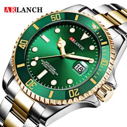 Green Water Ghost Submariner Sport vergrootglas kalender polshorloge roestvrijstalen topmerk luxe waterdichte horloges voor mannen 252S