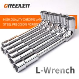 Groener Cross Wrench Car Tyre L Type Socket Socket Set Changing Tool Universal Extended Perforation Elbow Sliner Hand