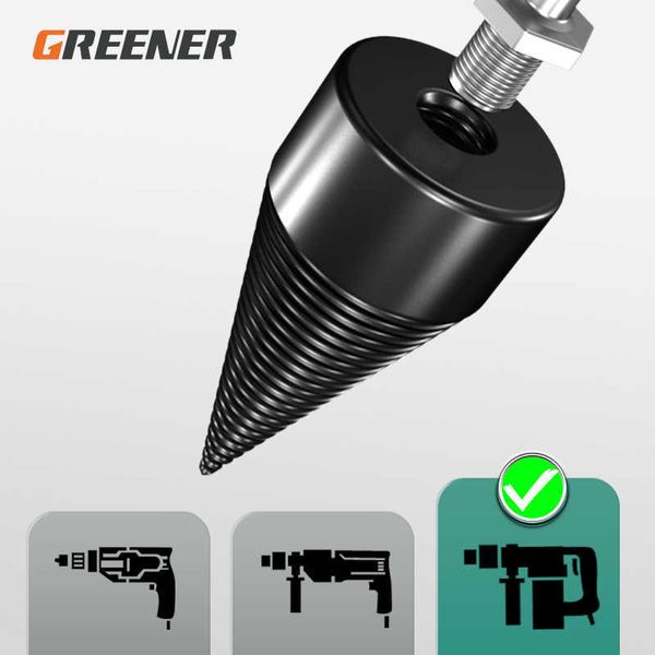 GREENER – extracteur de vis endommagé, foret 3 pièces/ensemble 3-12mm 4-12mm 4-20mm HSS, jeu de marches à rainure droite, revêtement en titane, bois et métal