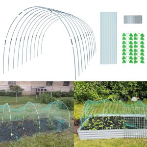 Invernaderos DIY Aros de invernadero Jardinería Planta Crecimiento Soporte Túnel Flexible Estacas de curvatura Reutilizable Marco de soporte Kit de estaca de jardín