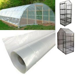 Invernaderos Verde Plástico Transparente Impermeable Vegetal Invernadero Cultivo Agrícola Cubierta Película Planta Invernadero AntiUV Jardinería