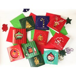 Tarjetas de felicitación 20 piezas Navidad bendición creativa hermosa pequeña para regalo