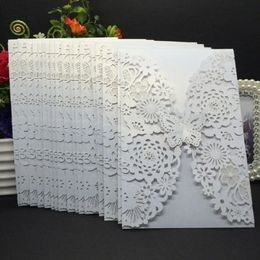 Cartes de vœux 25 pièces/50 pièces, carte d'invitation papillon à la mode, fiançailles de Mariage, fête de remise de diplôme, fournitures de faveur, cartes de remerciement 231202