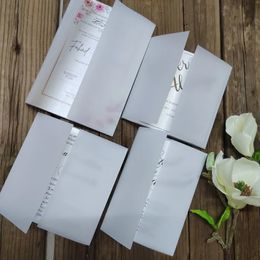 Wenskaarten 50 stuks aangepast formaat doorzichtig perkamentpapier wrap jassen voor A5 A6 5"X7" vierkant 5"X5" 5,25"X5,25" 6"X6" huwelijksuitnodigingskaarten envelop 231102