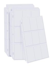 Cartes de vœux AF88 Pages de manche de cartes de négociation 50 PACK 9 POCKET TRADING Pages de stockage 3 trous Fit Ring Binder4030688