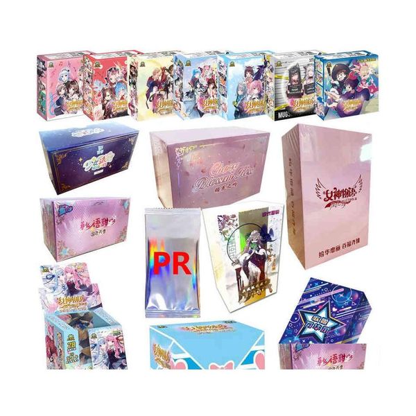 Cartes de vœux Jeux de cartes Goddess Story Collection Sexy Girl Party Maillot de bain Bikini Feast Booster Box Doujin Jouets et loisirs Cadeau Dr Dhzex