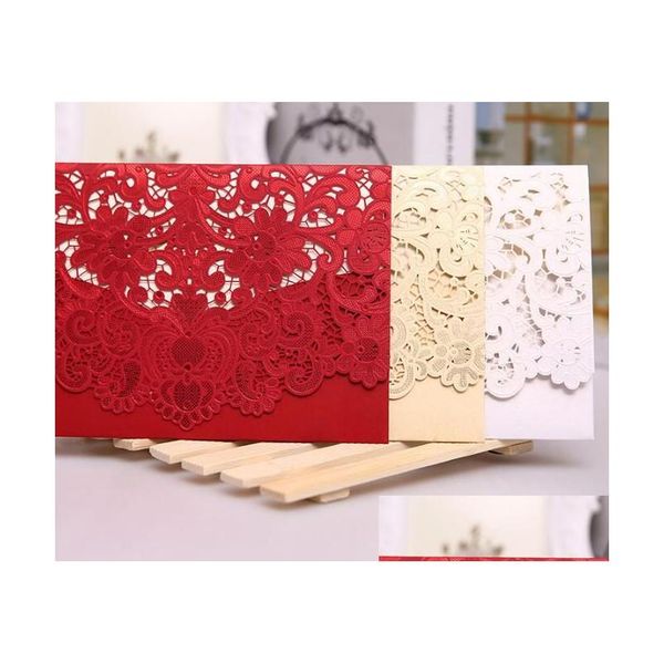 Cartes De Voeux Champagne Floral Découpé Au Laser Invitations De Mariage Carte De Table Siège Place Pour Des Faveurs Et Des Cadeaux 100 Pcs Dhs Drop Delivery Ho Dhfpo