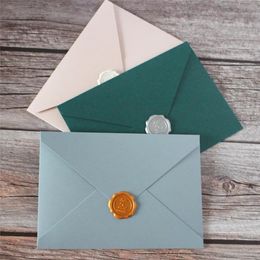 Cartes de vœux enveloppe d'invitation 5.3 "x 7.7" pour cartes-cadeaux de mariage remise des diplômes fêtes de naissance de bébé 25 pièces/lot 231102