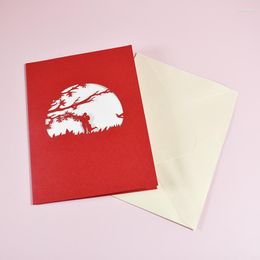 Cartes de voeux Rhododendron Lovers Up Carte d'amour Saint Valentin Anniversaire Anniversaire 3D Pour Couples Femme Mari Fait à la main
