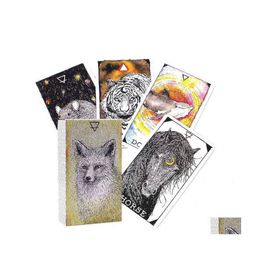 Cartes de voeux Vendre Tarot Pour Animal Oracle Board Deck Games Playing Party Game X1106 Drop Delivery Home Garden Festive Supplies Even Dhgl4