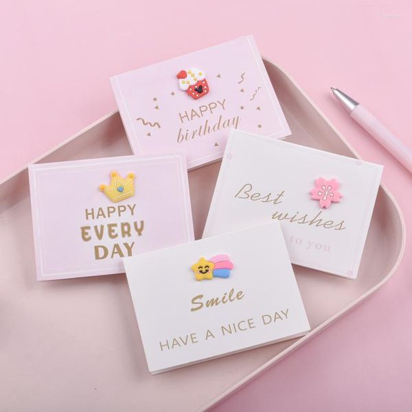 Cartes de voeux Suchme 5pcs pliant pour les amis bénissent l'anniversaire de mariage fiançailles douche nuptiale cadeaux de fête de remise des diplômes décoration