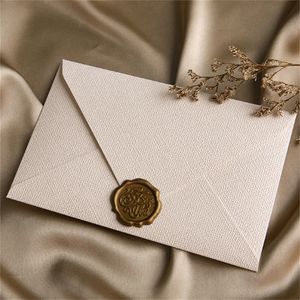 Wenskaarten Vintage textuur envelop voor bedankkaart uitnodiging RSVP maat 65 