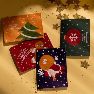 Cartes de voeux Année Autocollants avec enveloppes Souhaits de mariage Souhaitant Message Carte de Noël Joyeux