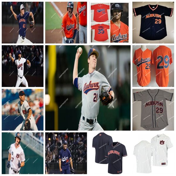 Gregg Olson Tigers Baseball Jersey 35 Frank Thomas 10 Edouard Julien 15 Hunter Morris 9 Ryan Bliss 1 Judd Ward Mens Youth Custom Ed Auburn Jerseys