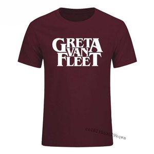 Greta Van Fleet décontracté mode t-shirt été Streetwear Harajuku européen coton t-shirt hommes Camisas Hombre 210629