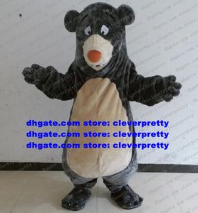 Grey Baloo Bear Polar Bear Mascot Costume Adult Cartoon Characon Tesitifit Tapid Advertising Drive Welcome Reception ZX1520