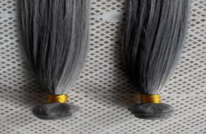 Armadura brasileña del pelo recto del color gris Armadura del pelo humano 100 gris plateado 6a Tejido del pelo de la trama doble sin procesar 8067760