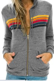 gris à capuche vêtements mens designer hoodies full zip hoodie man hooded hoddie sweatshirts rainbow stripe long sleeve woman sweat shirt hoodys for women with designs