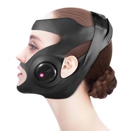 Grijs roze elektrische V-vormige dunne gezicht afslankwangmasker Massager Lifting Machine V-Line Lift Up Bandage Therapy Device 240201