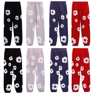 pantalones de chándal grises pantalones de diseñador Pantalones de mezclilla para hombre Donuts espumosos Marca de moda estadounidense jogging deportivo para hombres y mujeres Pantalones azules, rosas, negros, verdes, rojos