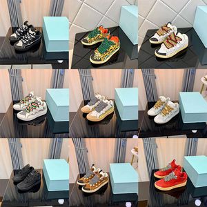 Grille Langfan logo tissé chaussures à lacets style 90' s chaussures de sport extraordinaires chaussures de sport en cuir gaufré pour hommes et femmes chaussures en cuir de veau Napa semelles en caoutchouc.