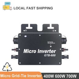 Grid-tie 400W 600W 700W MPPT Pure Sine Wave Inverter DC 220V IP65 Waterdichte ondersteuning WiFi Connection Fit Solar Power System