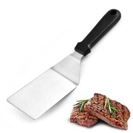 Kit de accesorios para plancha, espátula profesional para parrilla, raspador, aleta, parrilla plana de acero inoxidable, accesorios de cocina para carne frita