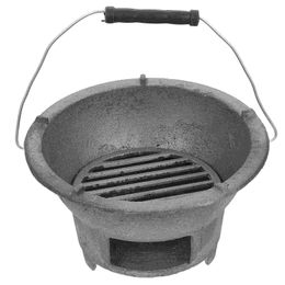 Grill Stove Barbecue japonais Hibachi Iron Fire Small Charcoal Cast BBQ Portable Camping Style Tabletop Outdoor coréen 240409