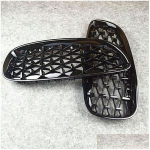 Parrillas Un par de calidad Diamond Kidney Grill Grille para B M W Z4 E89 Abs FL Glossy Black Front Car Tuning Racing Grills Drop Entrega A DHHTI