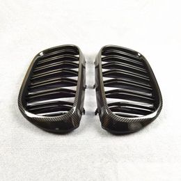 Grilles Paire de grilles de calandre avant à motif de carbone de 2 couleurs pour la série B Mw 7 G11 G12 en maille ABS - Livraison directe Mobiles M Dh1Js