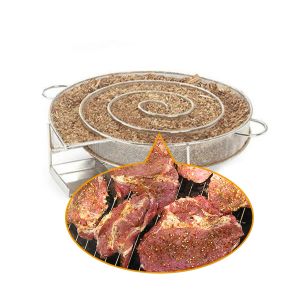 Grills BBQ-rookbox Koude rookgenerator Roestvrijstalen grillnet Buiten roken BBQ-grillgereedschap voor Kamado-accessoires