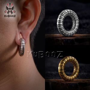 Grilles dentaire grils kubooz classique cuivre rétro motif de poids d'oreille de boucles d'oreilles d'oreilles en pierre de bijoux corpore