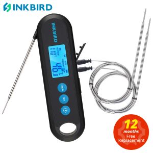 Grills inkbird thermomètre à viande numérique 2 sec lecture instantanée iht2pb avec sondes externes Affichage de rétroéclairage Bluetooth pour le barbecue de grillade
