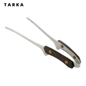 Grills tarka 24 cm / 9,4 pouces de camping pique-nique BBQ Tongs 304 Barbecue en acier inoxydable pinces gril