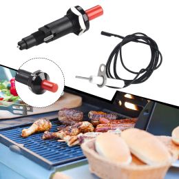 Grills Universal Piezo Spark Ignition Ensemble avec câble Long bouton-poussoir Cuisine Bighters pour Gas Grill BBQ Accessoires d'appareils